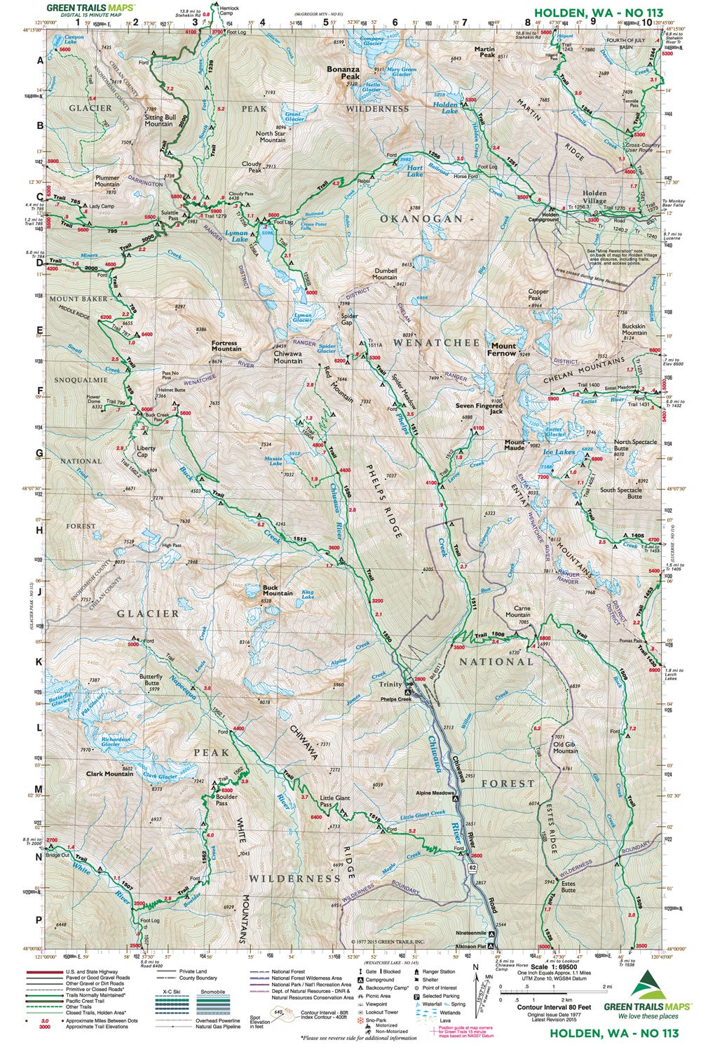 Gt Holden, Wa 113 Green Trails Map 159341_9d864039-0a18-4748-9828-ac8de1c6a62b