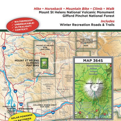 Gt Mount St Helens Climbing Nw, Wa 364S Green Trails Map 159357_362ee1db-7452-46c1-83da-ecfc9ec1063f