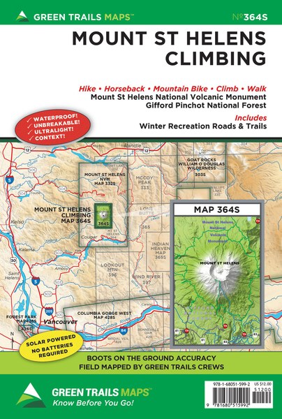 Gt Mount St Helens Climbing Nw, Wa 364S Green Trails Map 159357_362ee1db-7452-46c1-83da-ecfc9ec1063f
