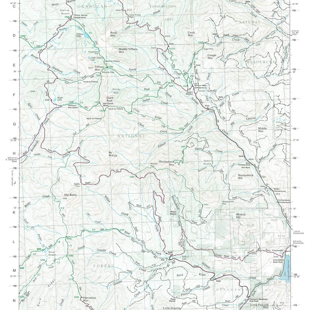 Gt Tiffany Mountain, Wa, 53 Green Trails Map 159368_e9fa42d1-52c3-44d9-bd89-e421fa32d5b3