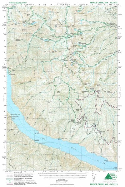 Gt Prince Creek, Wa 115 Green Trails Map 159379