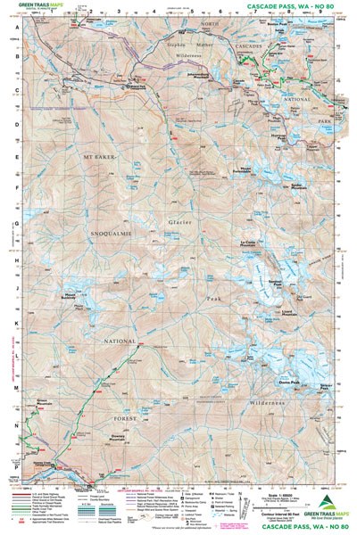 Gt Cascade Pass, Wa 80 Green Trails Map 159392_410244ae-74fd-4eb2-bea0-82671d47422d