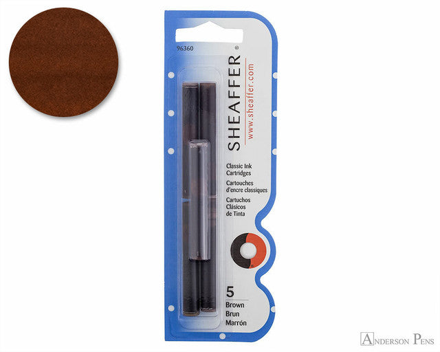 Sheaffer Skrip Brown Ink Cartridges (5 Pack) 159396