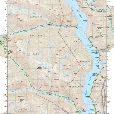 Gt Ross Lake, Wa 16 Green Trails Map 159405