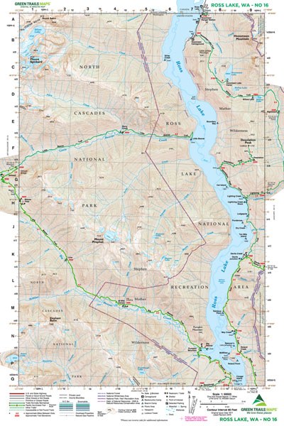 Gt Ross Lake, Wa 16 Green Trails Map 159405