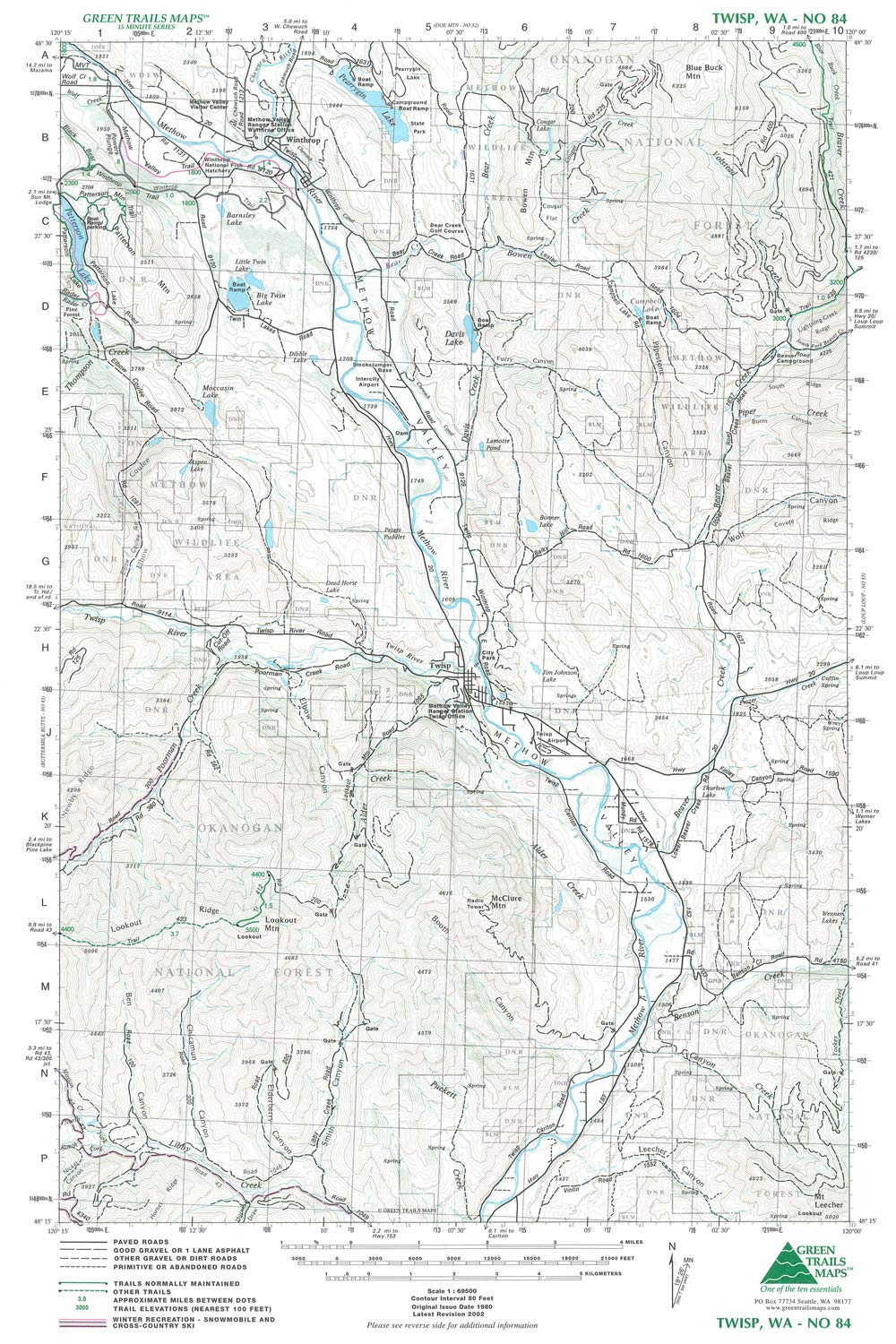 Gt Twisp, Wa 84 Green Trails Map 159410_3afaf9a4-0078-492c-9a1f-3a842ab641ec