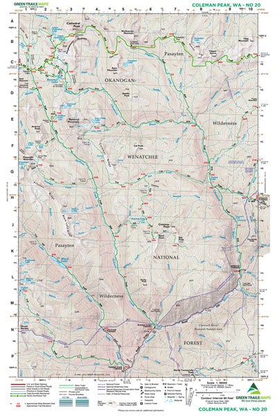 Gt Coleman Peak, Wa 20 Green Trails Map 159413