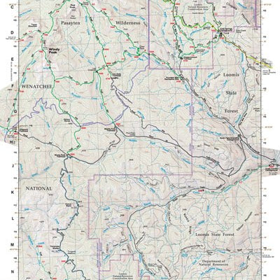 Gt Horseshoe Basin, Wa 21 Green Trails Map 159415