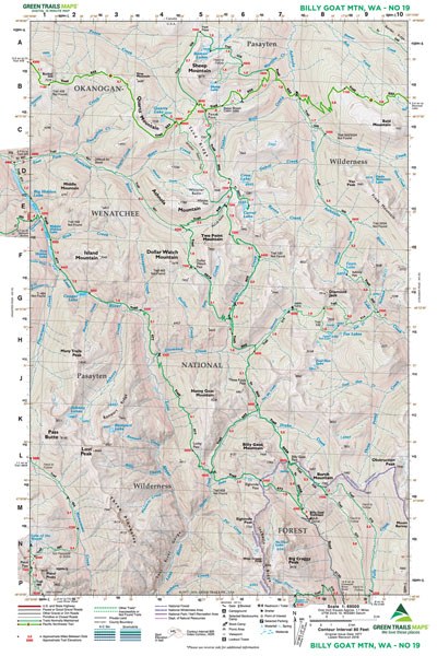 Gt Billy Goat Mtn, Wa 19 Green Trails Map 159420_e9547fb8-3246-4290-bb77-92ddd9866f30