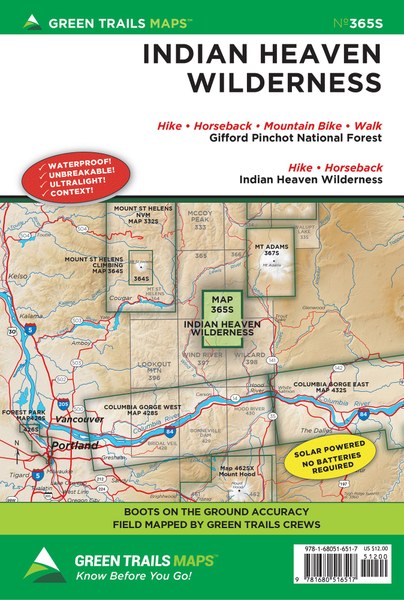 Gt Indian Heaven, Wa 365S Green Trails Map 159427_92f9b873-355c-4937-9157-bd4c108d6175