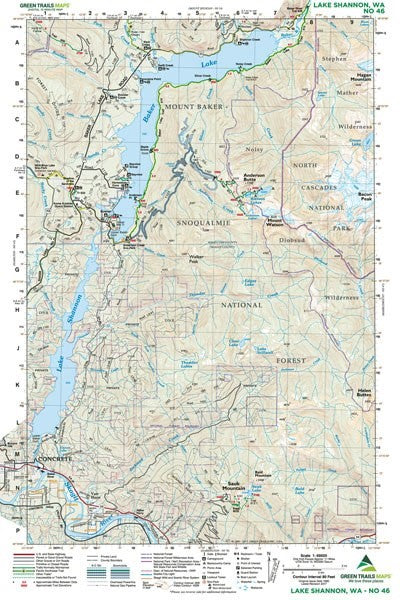 Gt Lake Shannon, Wa 46 Green Trails Map 159437_49ef2e7c-f575-4158-b5ea-f09eaffa1fa0