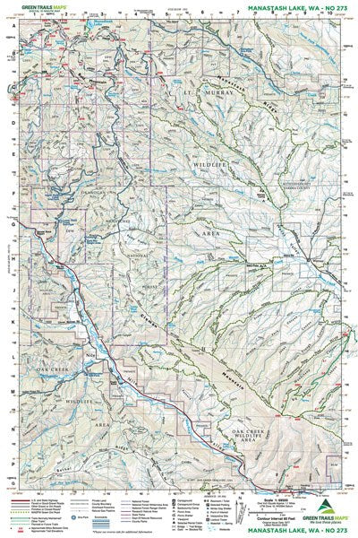 Gt Manastash Lake, Wa 273 Green Trails Map 159439_df0f8a71-971d-4730-b052-1af5e296a15a