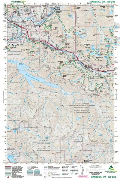 Gt Bandera, Wa 206 Green Trails Map 159440_b868e006-e3aa-4794-ac73-ca576a755d1f