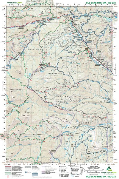 Gt Old Scab Mtn, Wa 272 Green Trails Map 159453_00d704ff-9383-402b-ac2e-8772b21159de