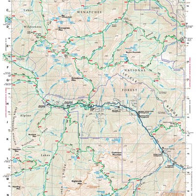 Gt Chiwaukum Mountains, Wa 177 Green Trails Map 159459