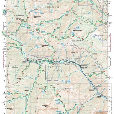Gt Chiwaukum Mountains, Wa 177 Green Trails Map 159459