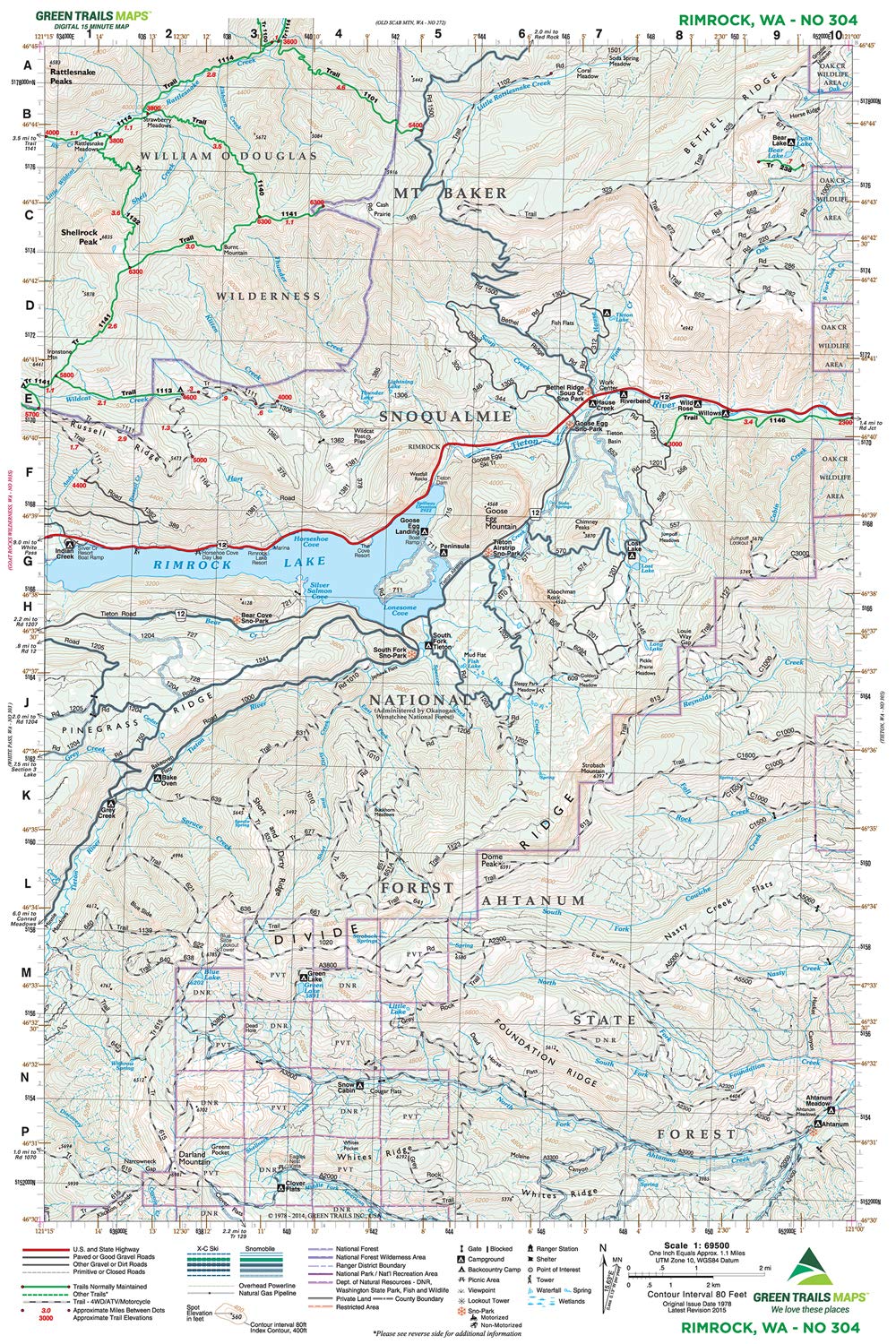 Gt Rimrock,Wa 304 Green Trails Map 159460_2600e9e8-185f-4a54-9a12-2afc1b53ef3d