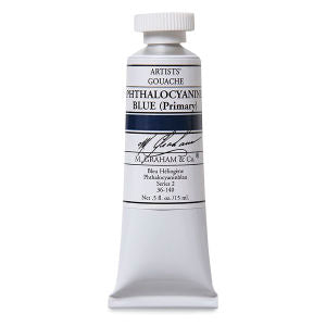 Phthalocyanine Blue Gouache 15Ml M Graham Arts & Crafts 159524_b6550472-3499-4919-bb2d-464eaa73b6da