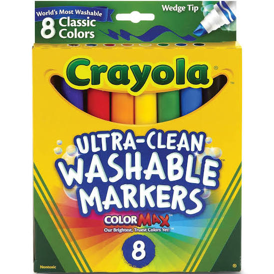 Classic 8Pk Broad Washable Mar Arts & Crafts 159551