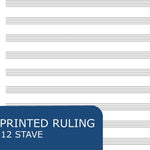 NB 12 STAVE MUSIC BOOK #15009 SPIRAL NOTEBOOK 159597_1