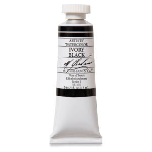 Ivory Black Watercolor 15Ml M Graham Arts & Crafts 159608_223274fd-4cb8-450b-b544-80779e645b31