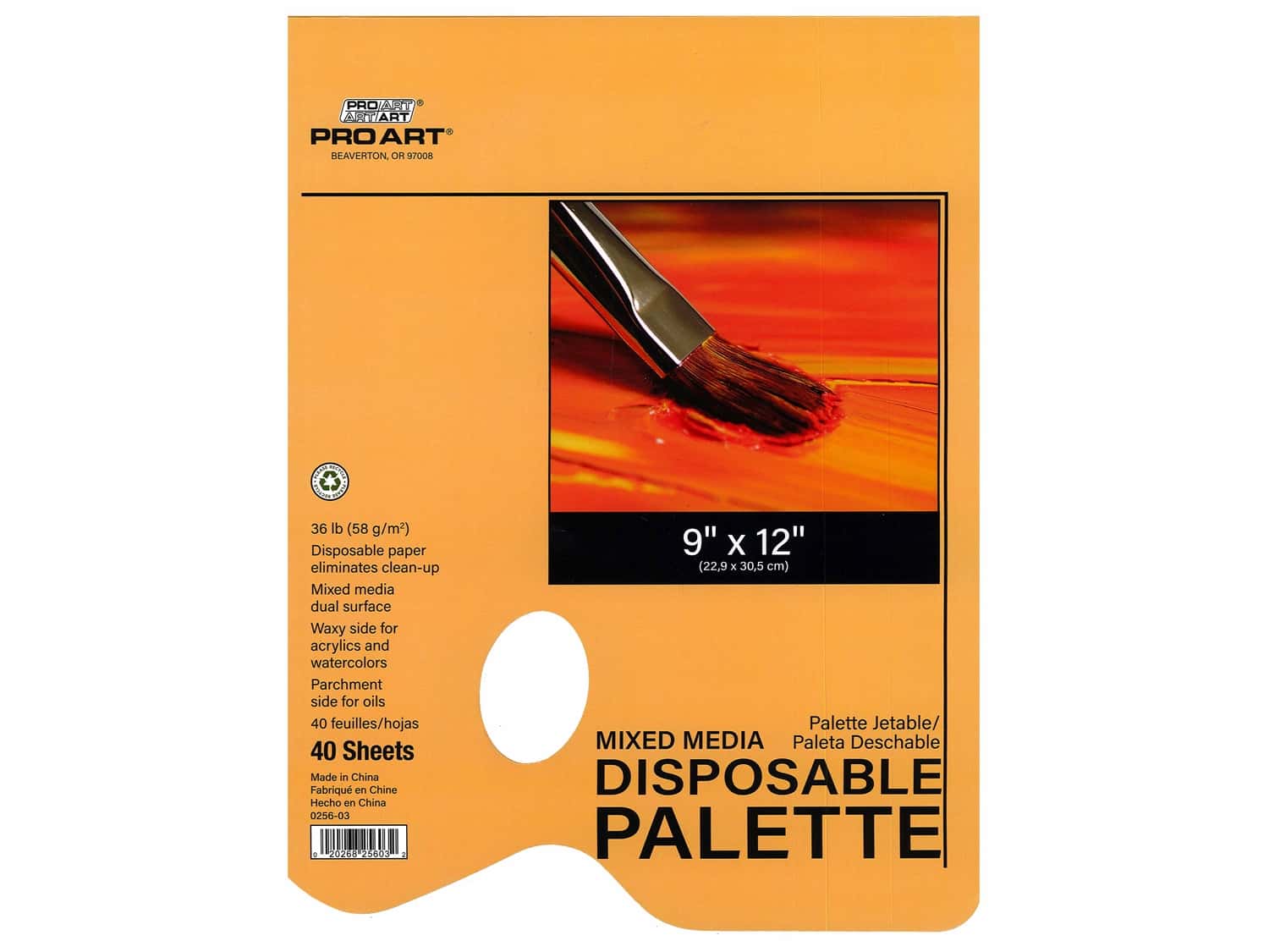 Pro Art Mixed Media Disposable Palette Pad - 9 X 12 In. 40 Pc. Arts & Crafts 159671