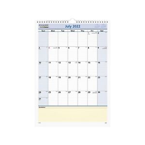 2022-2023 At-A-Glance Quicknotes 17"" X 12"" Academic Monthly Wall Calendar 160-279