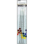Basics 4 Acrylic Paint Brush Sets Arts & Crafts 160843
