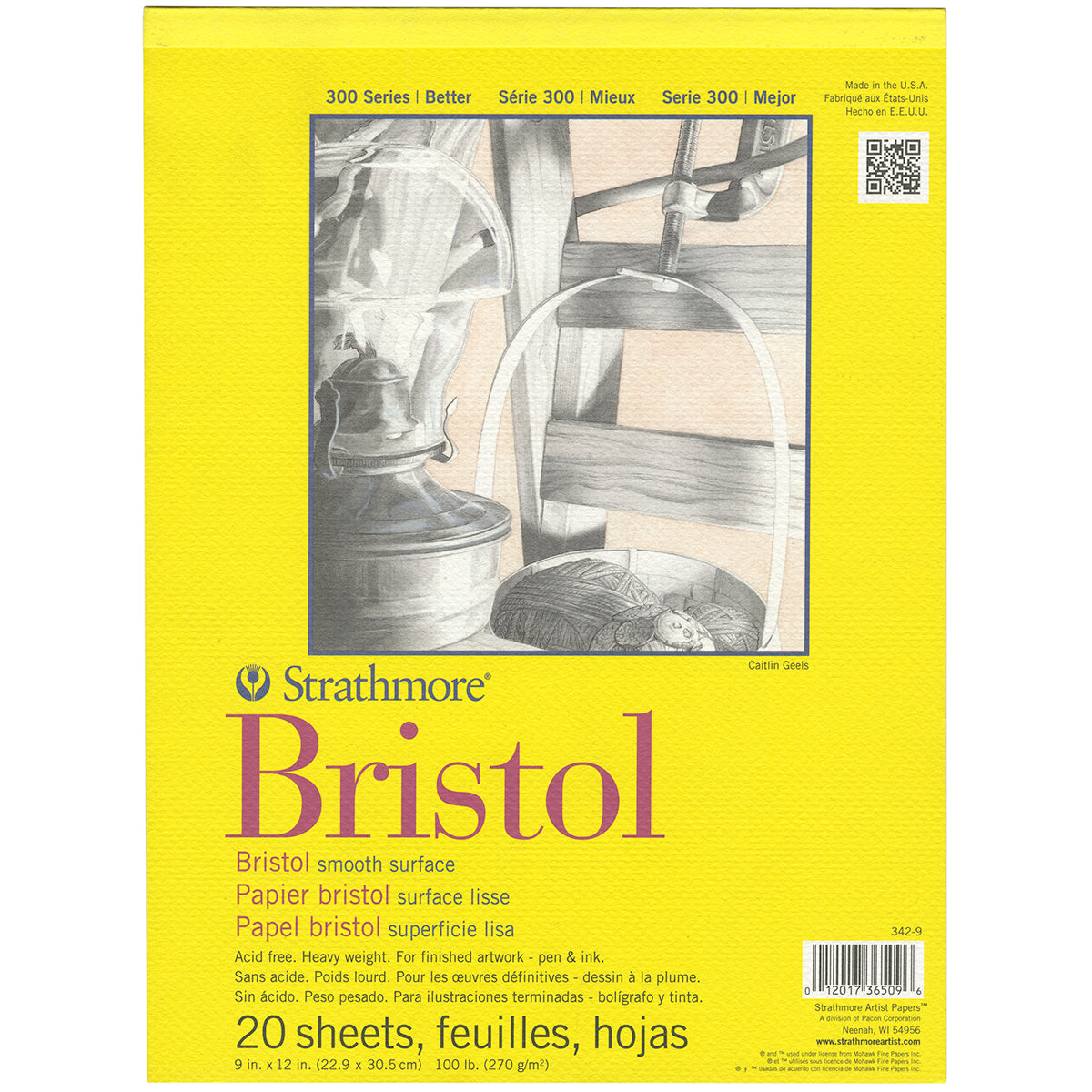 Draw Pad Br 9X12 Bristol Art Pad Smooth - 20 Sheets Arts & Crafts 161189_30350a1c-c025-4f83-9ced-2c2dfc135e4a