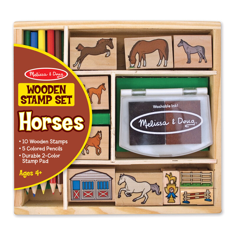 M&D Horse Stable Stamp Set Melissa & Doug 163257_e21b33d8-58d9-4758-9c29-dbb1da05a47a