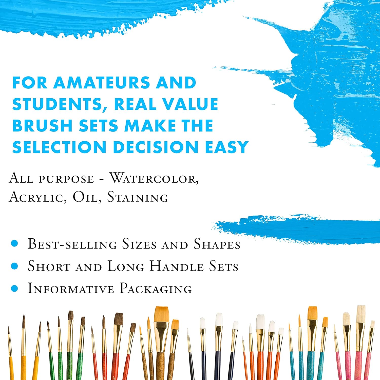 Princeton Realvalue Paintbrush 4Pk Arts & Crafts 163299_1