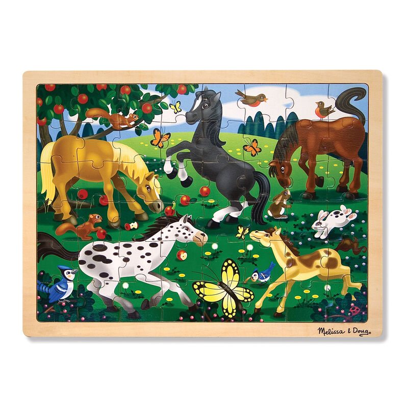 M&D Frolicking Horses Puzzle Melissa & Doug 163474_03f66623-aed0-46d9-8df9-5bf8a42aeab8