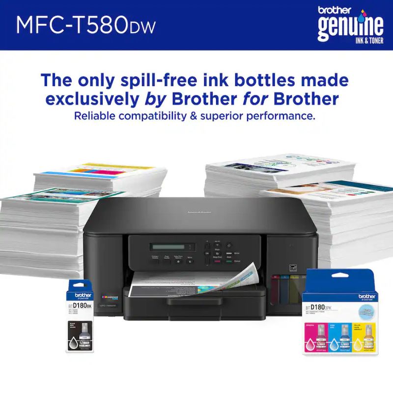 Brother - Inkvestment Tank 580 Wireless All-In-One Supertank Inkjet Printer 40 164-306_3