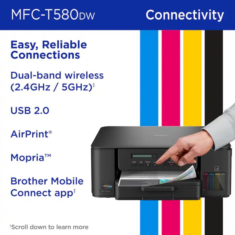 Brother - Inkvestment Tank 580 Wireless All-In-One Supertank Inkjet Printer 40 164-306_6