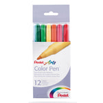 Pentel Set 12 Fine Point Markers 164195