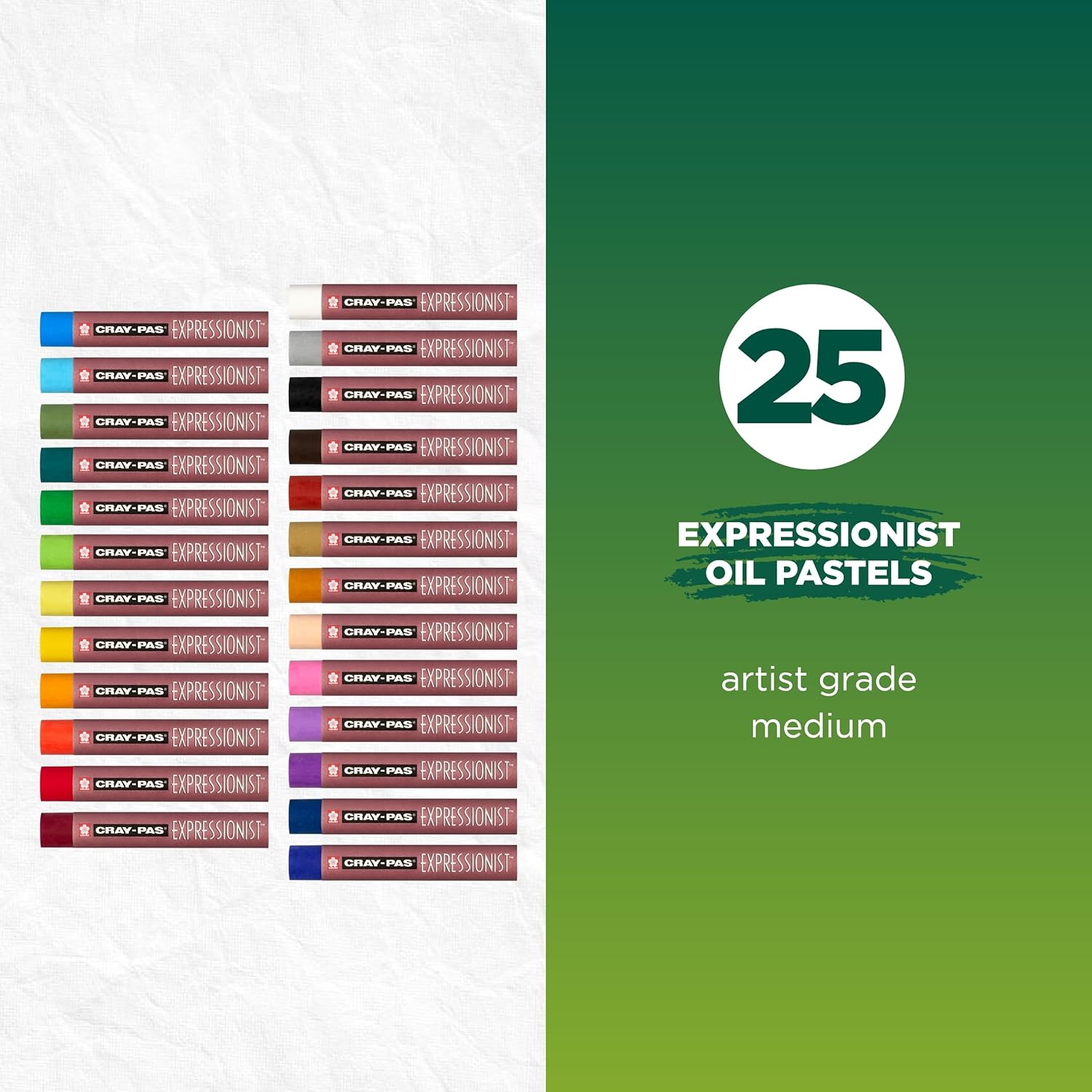 Sakura Cray-Pas Expressionist Oil Pastel Set - Soft Oil Pastels For Artists - 25 Arts & Crafts 164929_1