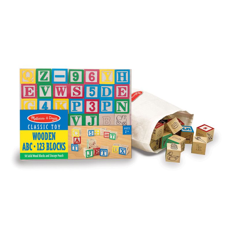 M&D Wooden 123/Abc Melissa & Doug 164975_6881760f-e0a0-43dd-9e1a-4e4cfd1cabeb