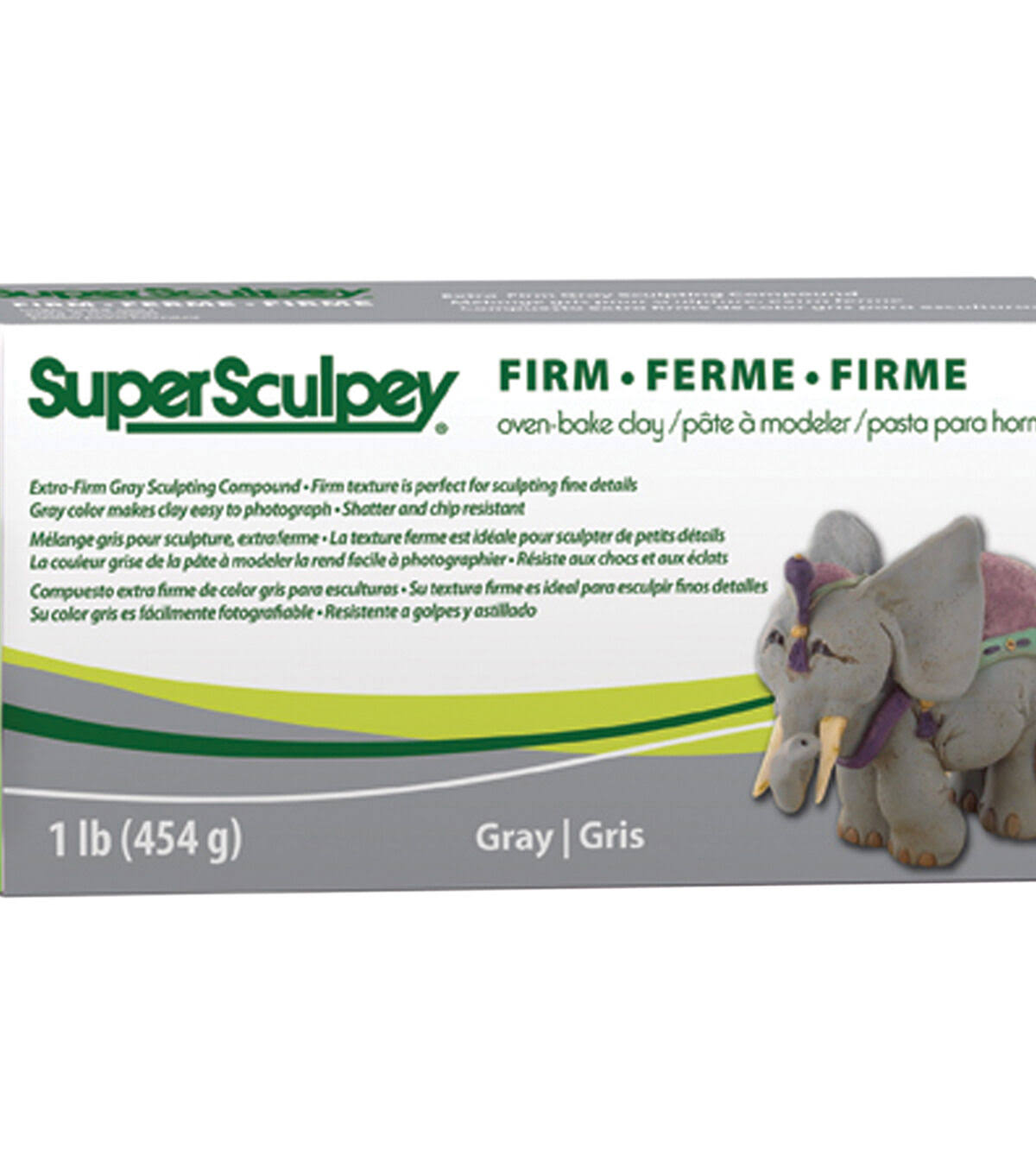 CLAY SCULPEY GRAY FIRM 1LB SUPER SCULPEY #SYSS1 Arts & Crafts Jerrol's Supplies