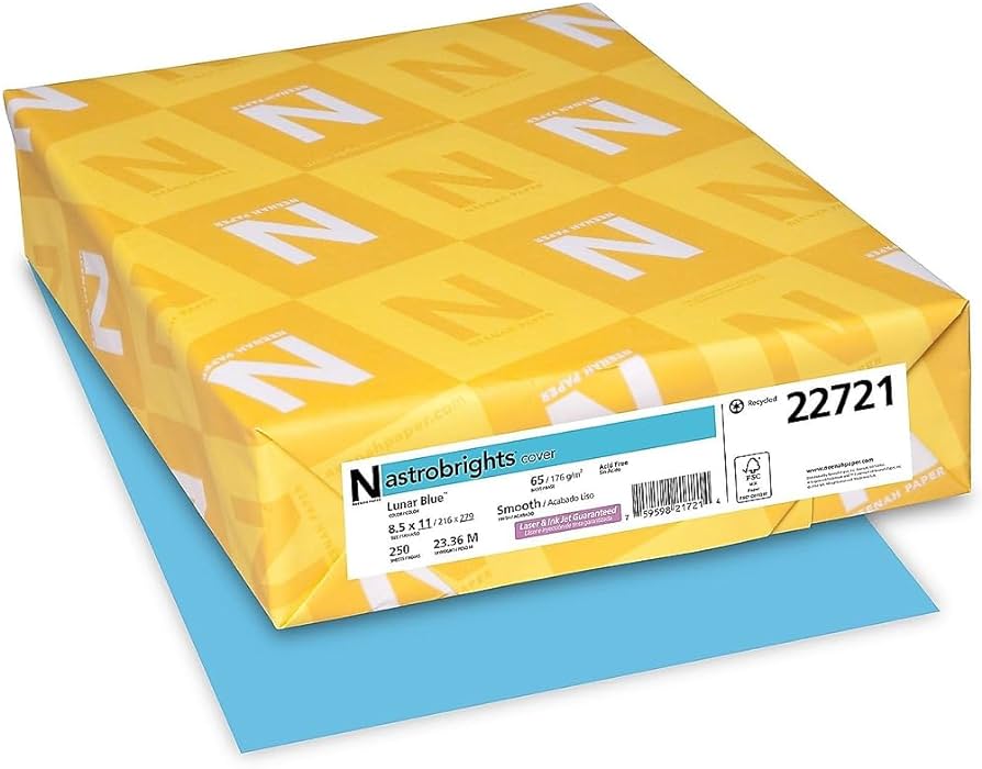 22721 LUNAR BLUE 65# PAPER Jerrol's Supplies