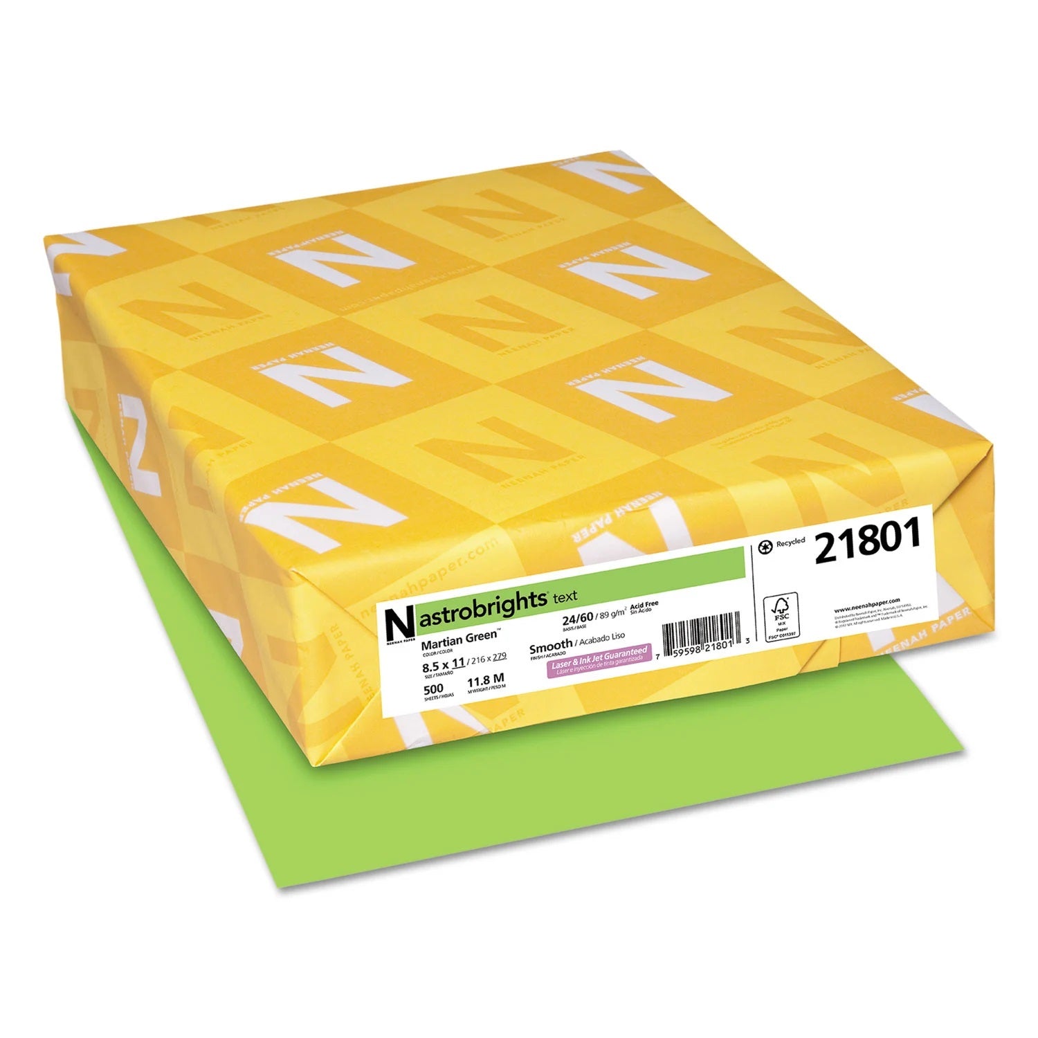 21801 MARTIAN GREEN 24/60# PAPER Jerrol's Supplies