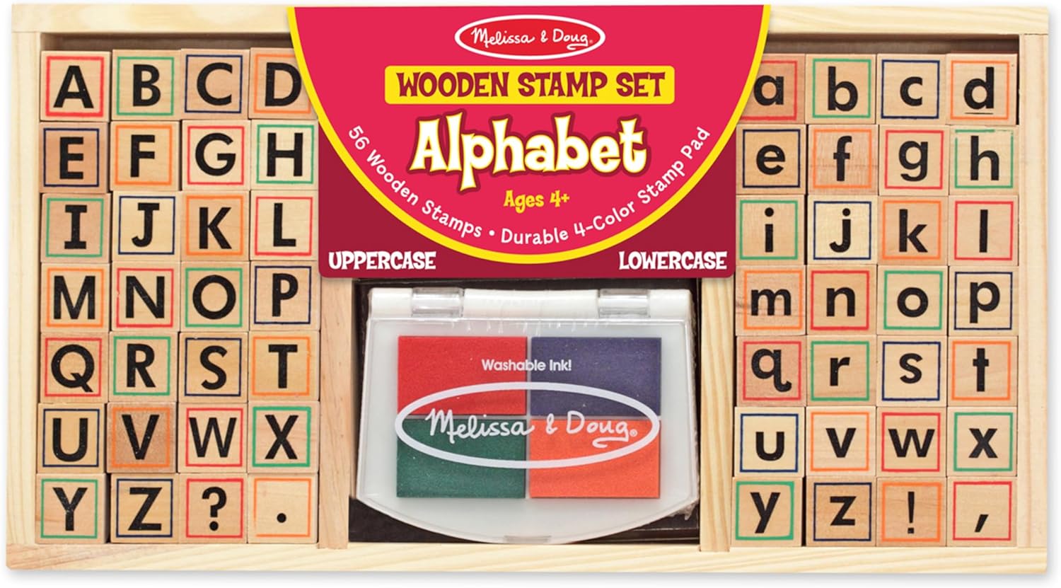 Stamp Set Alphabet Wood 167243