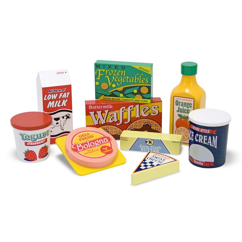 M&D WOODEN FRIDGE FOOD #4076 MELISSA & DOUG Jerrol's Supplies