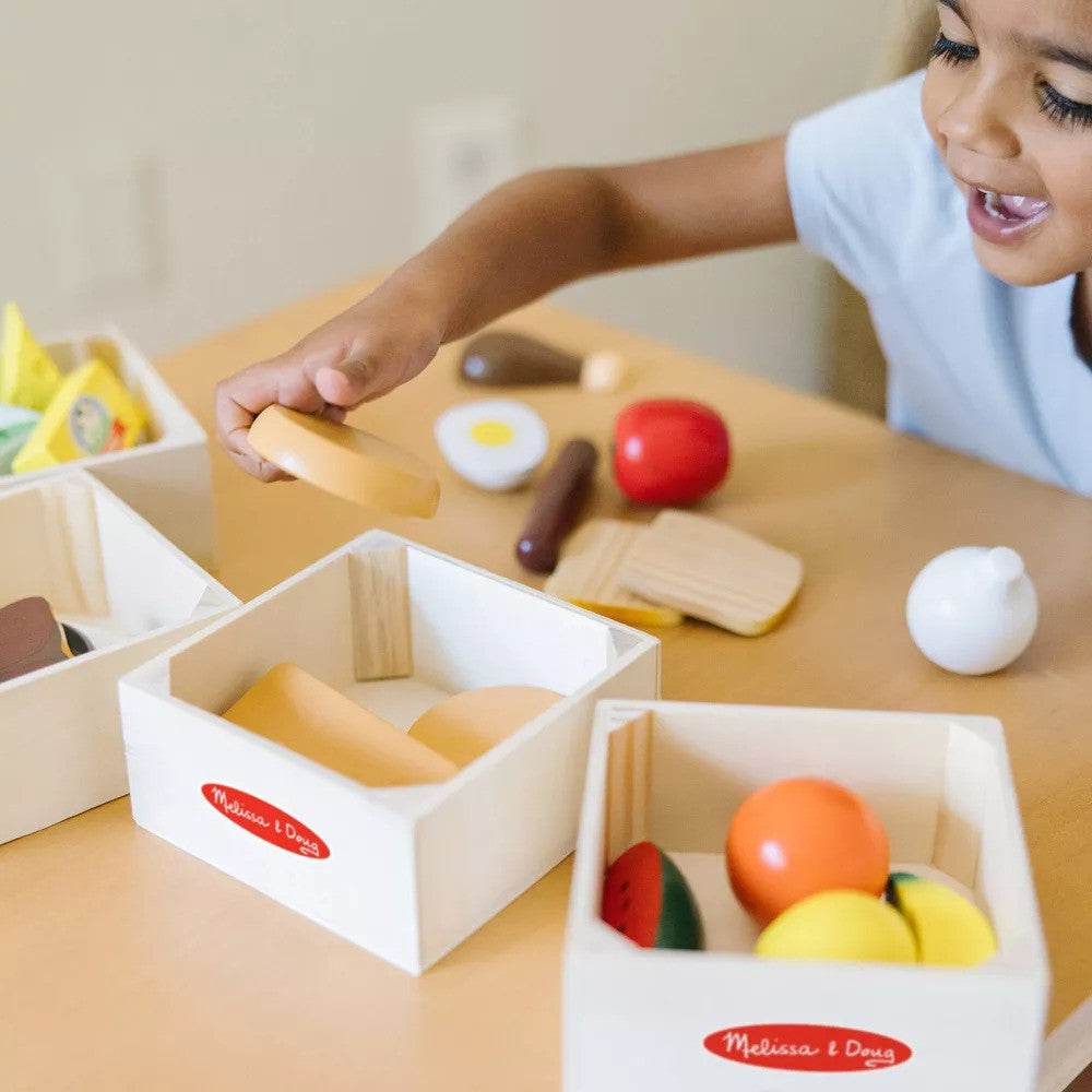 Melissa & Doug Food Groups - 21Pc Wooden And 4 Crates 167247_2
