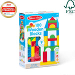 M&D 100 WOOD BLOCKS SET #481 MELISSA & DOUG (EE) Jerrol's Supplies
