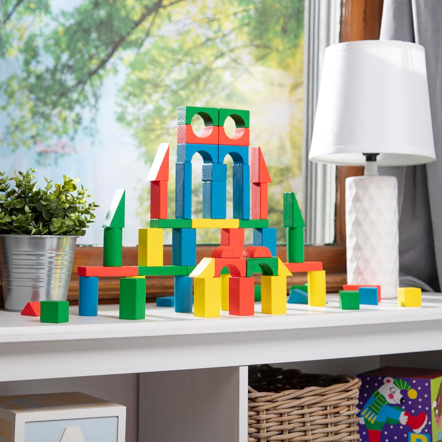 M&D 100 WOOD BLOCKS SET #481 MELISSA & DOUG (EE) Jerrol's Supplies