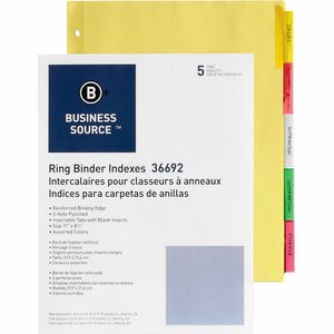 Ring Binder Indexes 5 Tabbed C 178-253