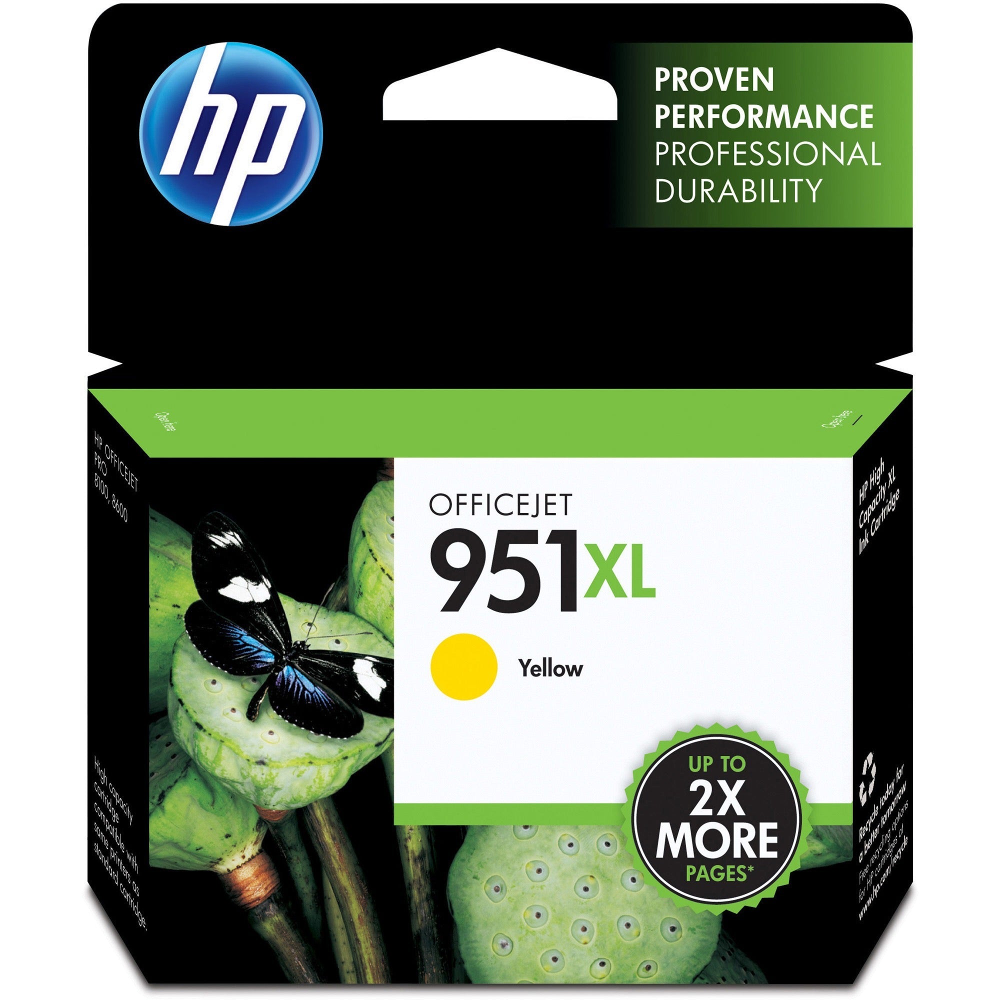 Hp 951Xl (Cn048An) Original Inkjet Ink Cartridge - Yellow - 1 Each 179-167