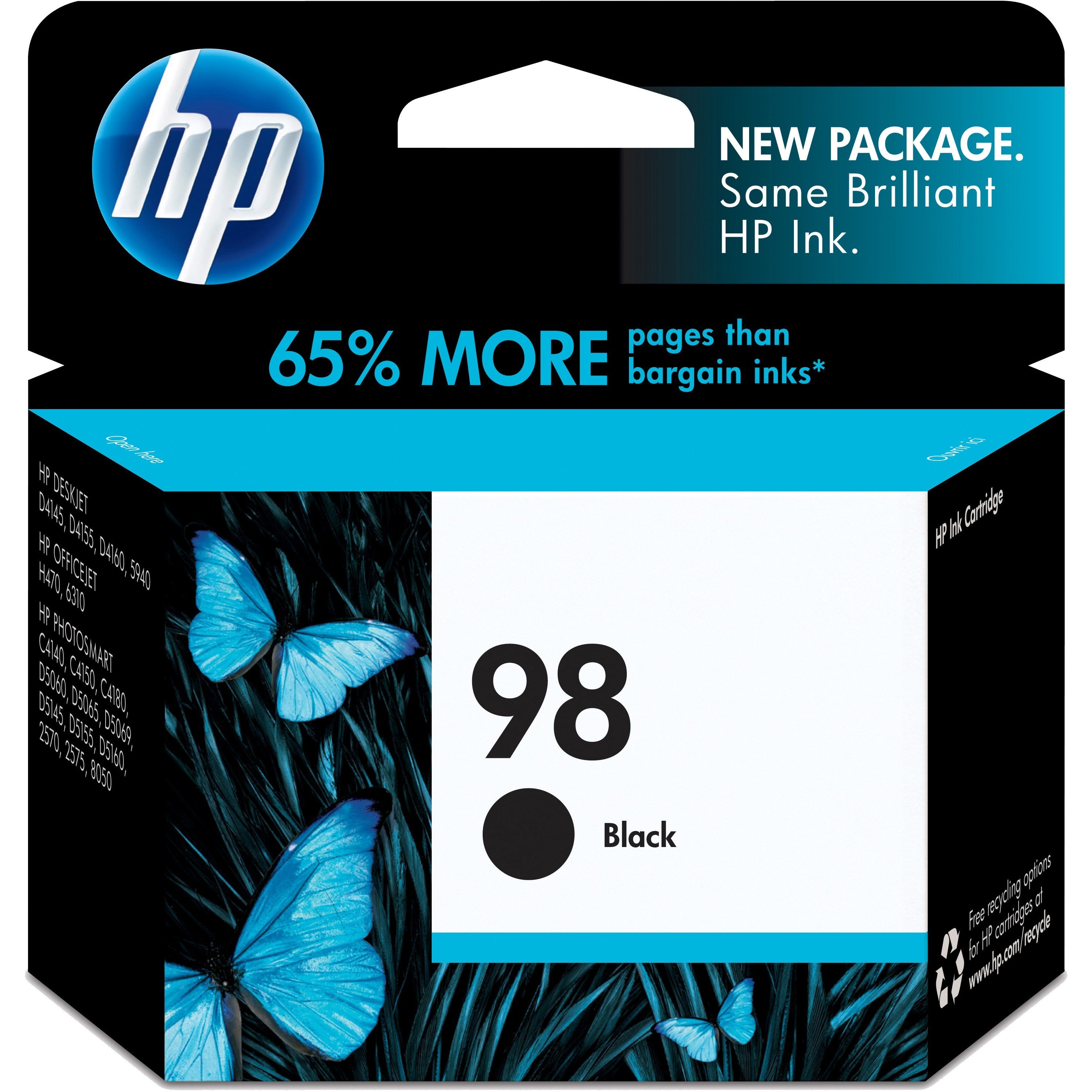 Hp 98 (C9364Wn) Original Inkjet Ink Cartridge - Black - 1 Each 183-311