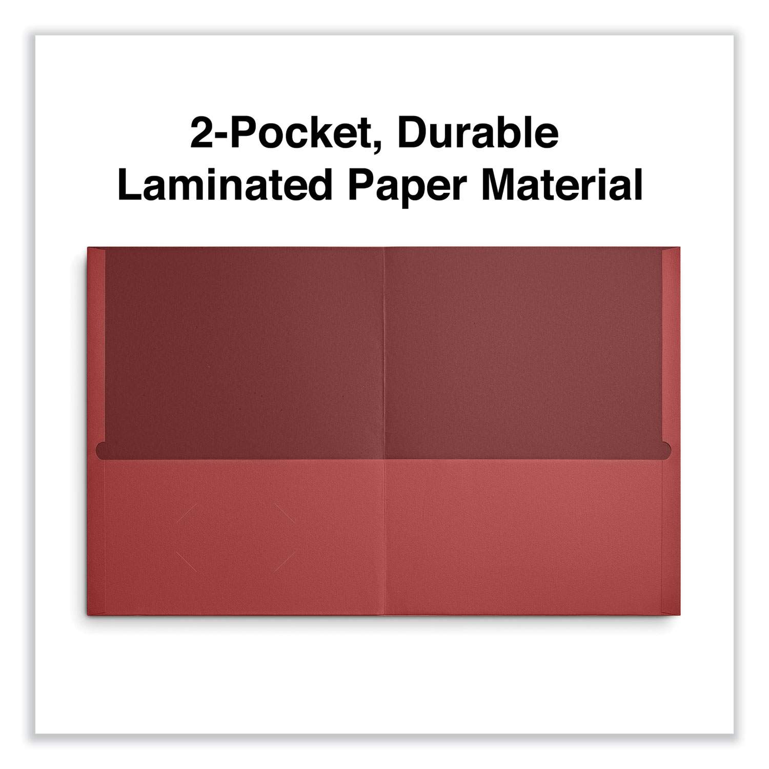 Universal Two-Pocket Portfolio Folder - Red 40 189-167_8fa673df-e769-42f8-8cbe-253bff1b9d14