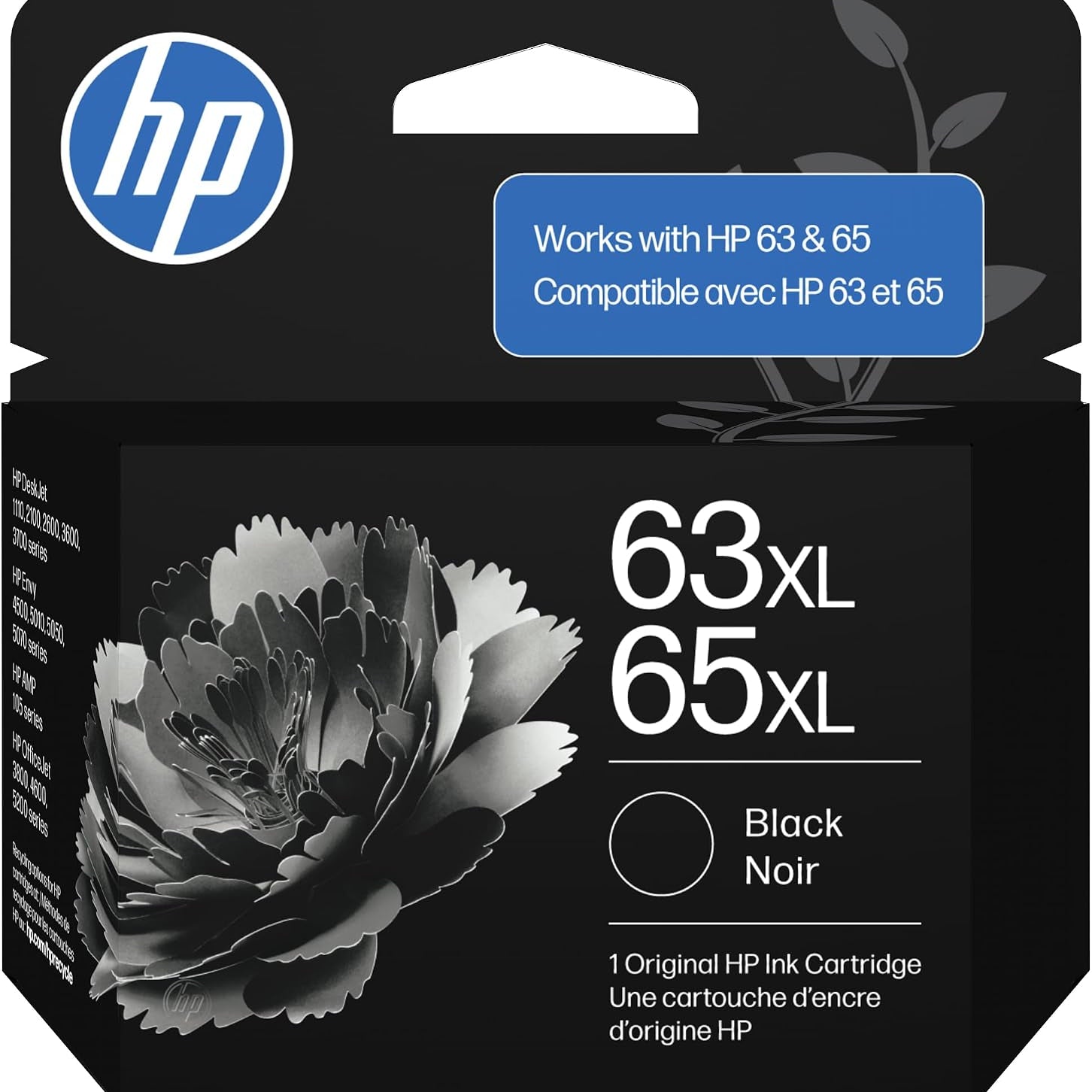 HP 63/65XL Black Original Ink Cartridge 40 189-690